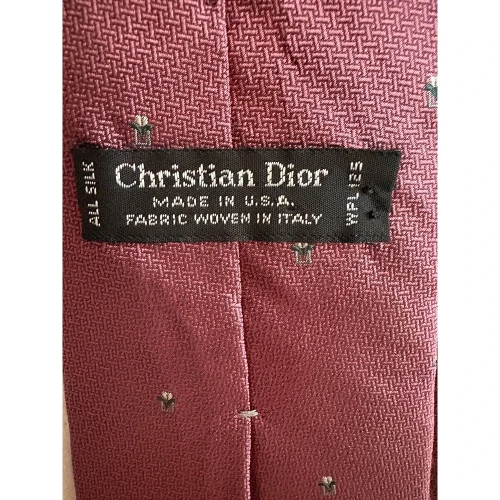 Vintage Christian Dior All Silk Tie Woven‎ in Italy Made in USA